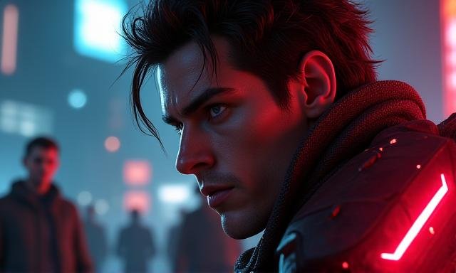 غلاف لعبة الأسبوع بخلفية نيون ساطعة